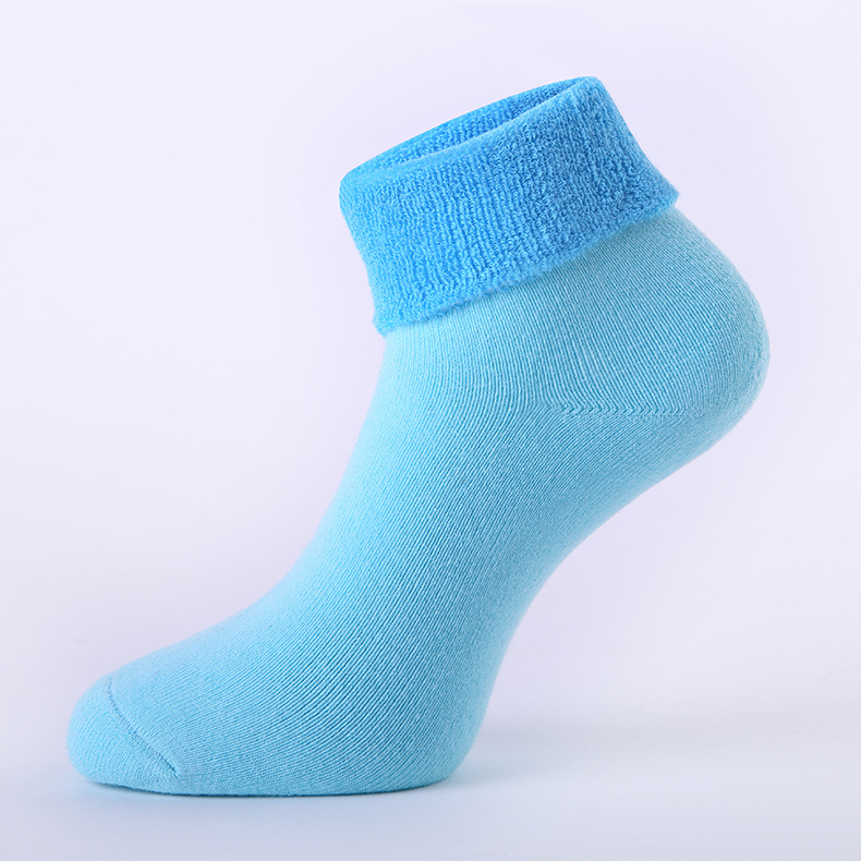 Adult Casual Comfortable Cotton Socks Absorb Sweat Socks Towel Socks Female Students